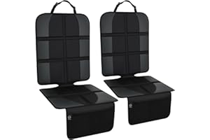 V VOLKGO VolkGo Set of 2 Car Seat Protectors for Child Waterproof Car Seat with Car Window Shade - Car Seat Cover for Baby Carseat Durable Cover for Baby Carseats, Vehicle Seat Protector Under Baby Car Seat