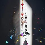 H&D Hyaline & Dora Flamingo Prism Suncatcher Crystal Rhinestones 17.7in view 3