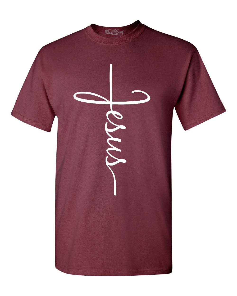 shop4ever Jesus Cross T-Shirt