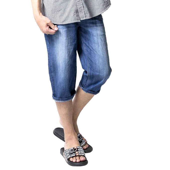 Amazon ジェネレス ハーフパンツ メンズ ひざ下 クロップドパンツ