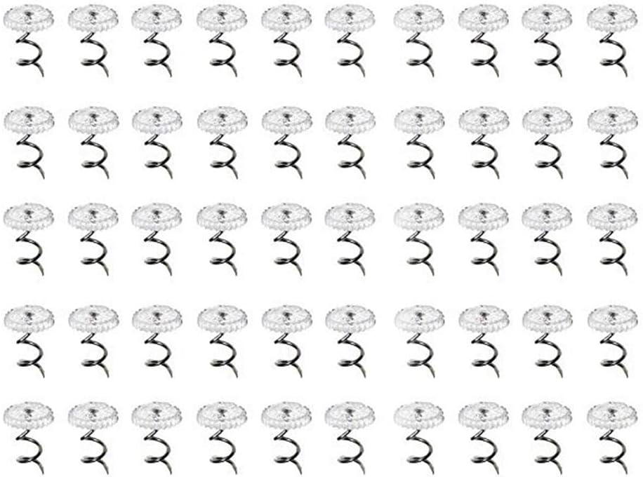 Pincushions - 50pcs/100pcs Upholstery Stainless Steel Chair Furniture Clear Bedskirt Twisty Pins Nail Quilting Spiral Slipcover Sofa