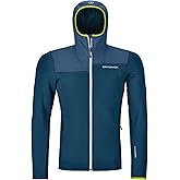 Ortovox Men’s Fleece Plus Hoody, High-Performance Merino Wool Blend Zip Up Jacket for Freeride, Mountaineering & Ski Tours