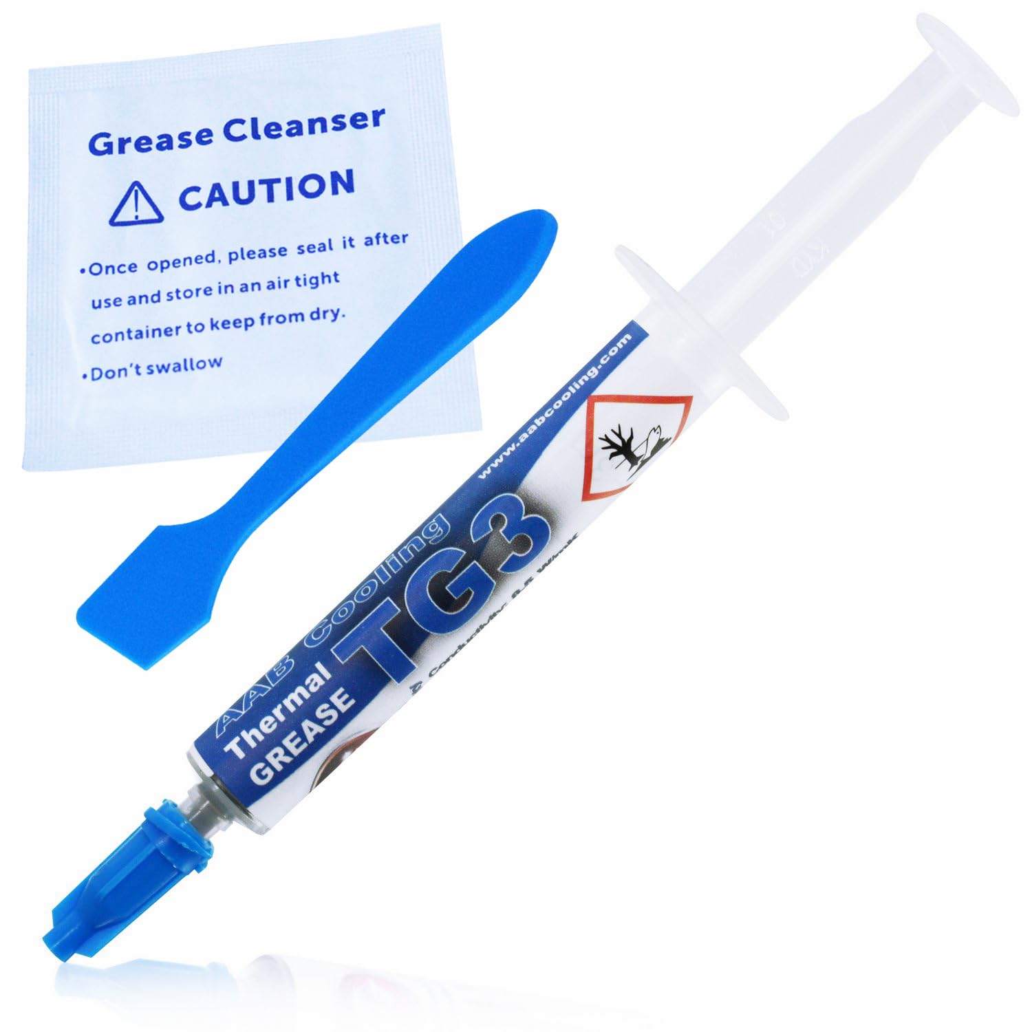 AABCOOLING Thermal Grease 3-3.5g - Thermal Compound Paste for Heat Dissipation From CPU, Processor Paste, Silver Thermal Paste, Processor Paste, Heatsink Paste 8.5 W/mK