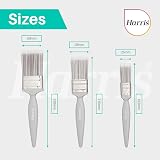Harris Essential Paint Brush Pack 3pk 1" 1.5" 2" Synthetic Filament Walls view 5