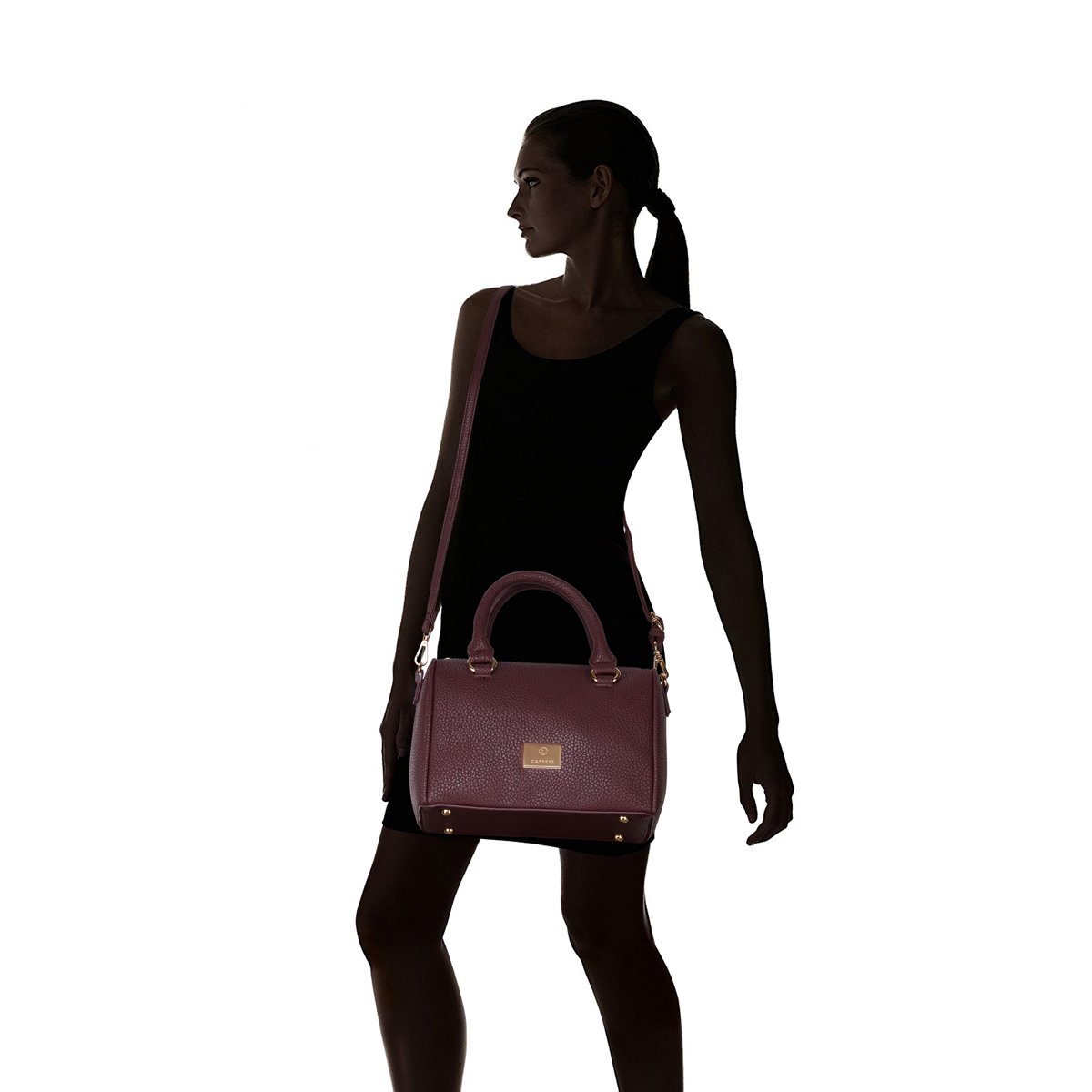 caprese zhilene women's satchel (burgundy) ()