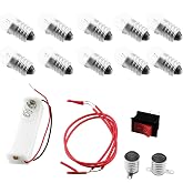 BLLNDX Circuit Experiment Small Light Bulb Kit Electricity Learning Kit Battery Box Lamp Holder Switch 1.5v Light Bulb Physics Assembly Science Equipment Closed Circuit Experiment Kit