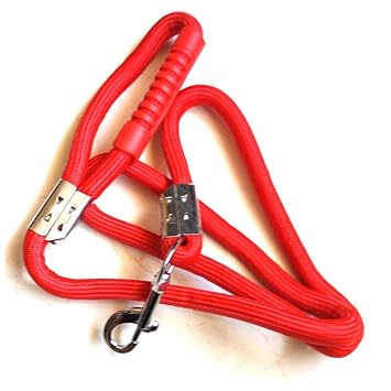 MeraPuppy Dog Rope Leash With Rubber Grip & Strong Hook - BIG *Color May Vary