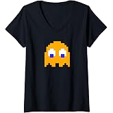Women's 【PAC-MAN】PAC-MAN Classic 015 V-Neck T-Shirt