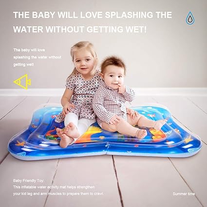 Guiseapue Tapis De Jeu Gonfle Tapis A Eau Bebe Coussin Gonflable De Rempli Deau Amusement Dactivite Denfant Aider Developper Les Competences Cognitives Tapis Deau Gonflable Pour Bebe Bebe Et Puericulture Eveil Et