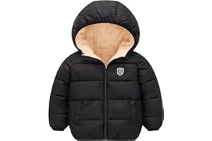 Mfmiudole Baby Boys Girls Winter Coats, Thick Hooded Down Kids Infants Toddlers Winter Warm Jacket Outerwear for 1-7 Years