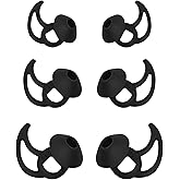 MMYQXI Earbud Replacement Tips Silicone Earbud Tips Ear Tips Compatible with Bose Quietcomfort and Sport Headphone Earbud Rubber Tips Earbud Covers 3 Pairs S M L Black