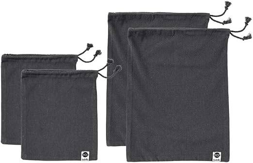 VDC Bolsa Verduras Algodon Eco Set 4 U 2X 22X27 + 2X 30X40 CM: Amazon.es: Hogar