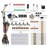 SunFounder Sidekick Basic Starter Kit w/ Breadboard, Jumper wires, Color Led, Resistors, Buzzer For Arduino UNO R3 Mega2560 Mega328 Nano - Including 42 Page Instructions Book
