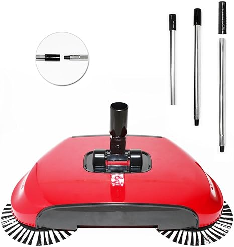 Generic Hand Propelled Sweeper Bodenreiniger Einfache Und Schnelle Besen 3 In 1 Lila Rot Amazon De Kuche Haushalt