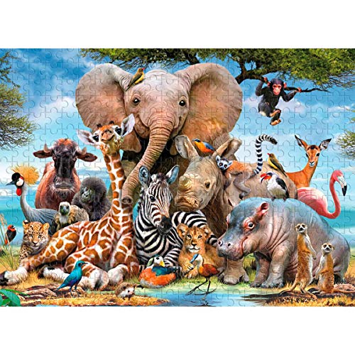 Magicfun Jigsaw Puzzles for Adults Kids, 1000 Pieces Animal World