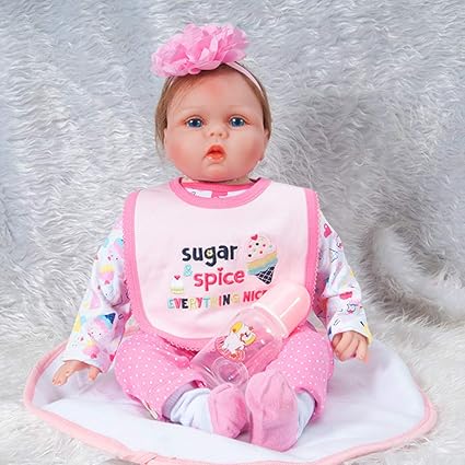 Poupee Bebe Reborn Poupee Jouet Miniature Jouets En Silicone Poupee Mignonne Amazon Fr Sports Et Loisirs