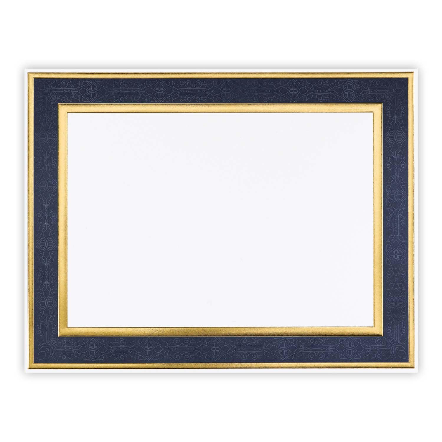 Great Papers! Navy Frame Embossed Gold Foil Certificate for Recognition, Accomplishments and Appreciation, Laser and Inkjet Compatible, 8.5” x 11” 15 Count (20103773)