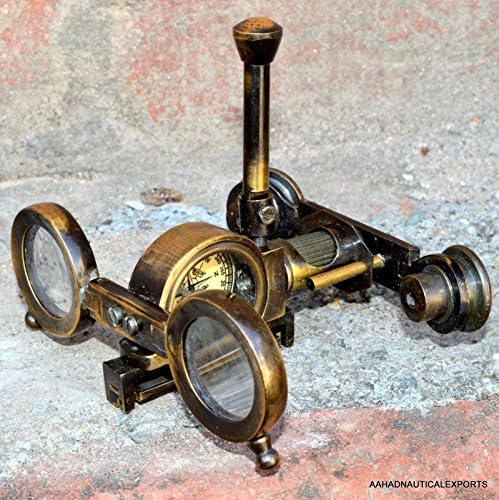 Antique Brass Folding Instrument Binocular Compass Brass Binocular SpyglassGift