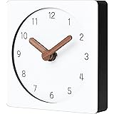 Mooqs Wooden Silent Non-Ticking Battery Operated Decorative Small