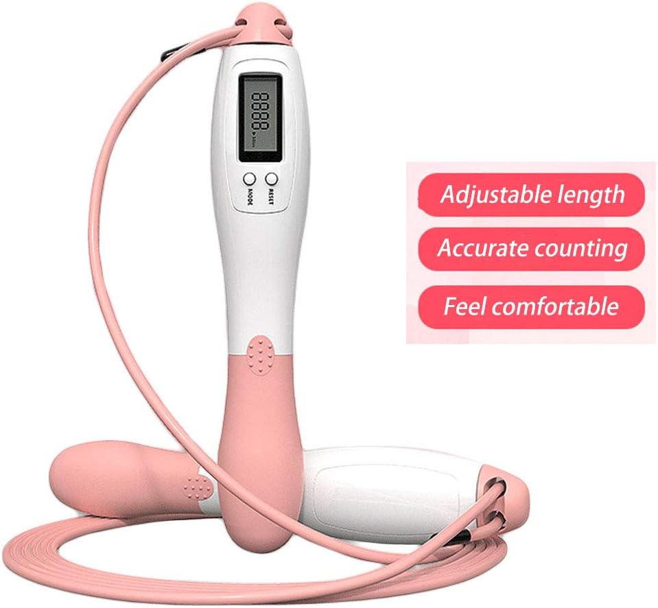 Digital Smart Skipping Rope Counting Jump Rope Non-Slip Handle Adjustable Length for Men Women and Children Beautiful Package