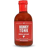 PS Seasoning Honky Tonk Nashville Hot Sauce - Spicy All-Purpose Sauce for Dipping, Basting, and Glazing - Sweet and Smoky Flavor, Great on Wings, Fried Chicken, Shrimp, Pizza and more