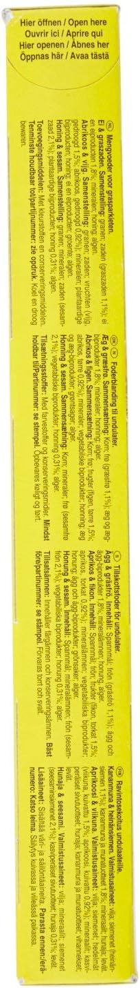 Vitakraft - Kräcker Trio-Mix (egg and seeds of grasses, apricot and fig, honey and sesame) - 80 g - Pack of 3 - Image 3