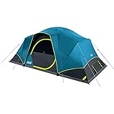 Coleman 4/6/8/10 Person Skydome Dark Room Tent with Rainfly, 5 Minute Setup, Blocks 90% of Sunlight, 20% More Headroom Than Traditional Tents