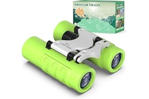 HAKPNEW Toys Gifts for Age 3 4 5 6 7 8 9 Years Old Boys and Girls Binoculars for Kids, 8x21 High-Resolution Shockproof Compact Kids Binoculars for Outdoor Bird Watching, Camping, Hiking, Travel