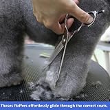 HASHIMOTO Straight Fluffer Scissors 42 Teeth 50% Thinning 7.0 in Lightweight view 5