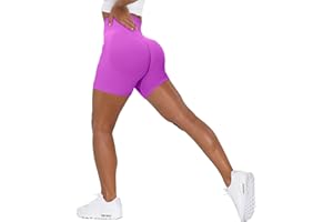 Unthewe Workout Butt Lifting Shorts for Women High Waisted Seamless Gym Yoga Booty Shorts