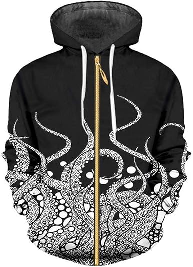 octopus flame hoodie