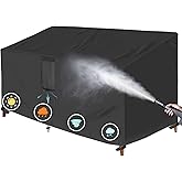 Luv4babe Outdoor Couch and Sofa Cover Waterproof, Heavy Duty and Weatherproof 3-Seater Patio Sofa Furniture Cover 80" W x 38" D x 35" H with Air Vent and Handles, Protects from Sun, Snow, Rain, Wind