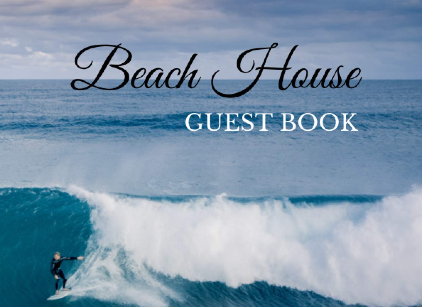 Amazoncom Beach House Guest Book Visitor Sign In For Airbnb