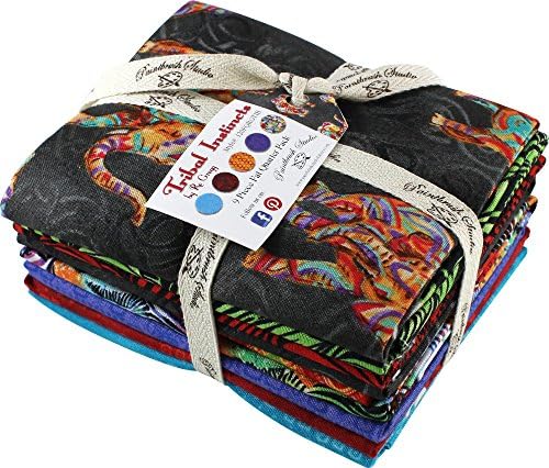 Ro Gregg Tribal Instincts Bright 9 Fat Quarter Bundle Paintbrush Studio