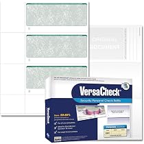 Amazon.com : VersaCheck Secure Checks - 750 Blank Business or Personal  Wallet Checks - Blue Prestige - 250 Sheets Form #3001 - 3 Per Sheet  (31BP01-01255-4) : Office Products