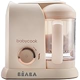 Amazon Com Beaba Babycook Neo Baby Food Maker Glass Bowl Baby Food Processor 4 In 1 Steam Cook Blender Stainless Steel Steam Basket Easy Clean Reservoir 5 5 Cup Capacity Cloud Baby