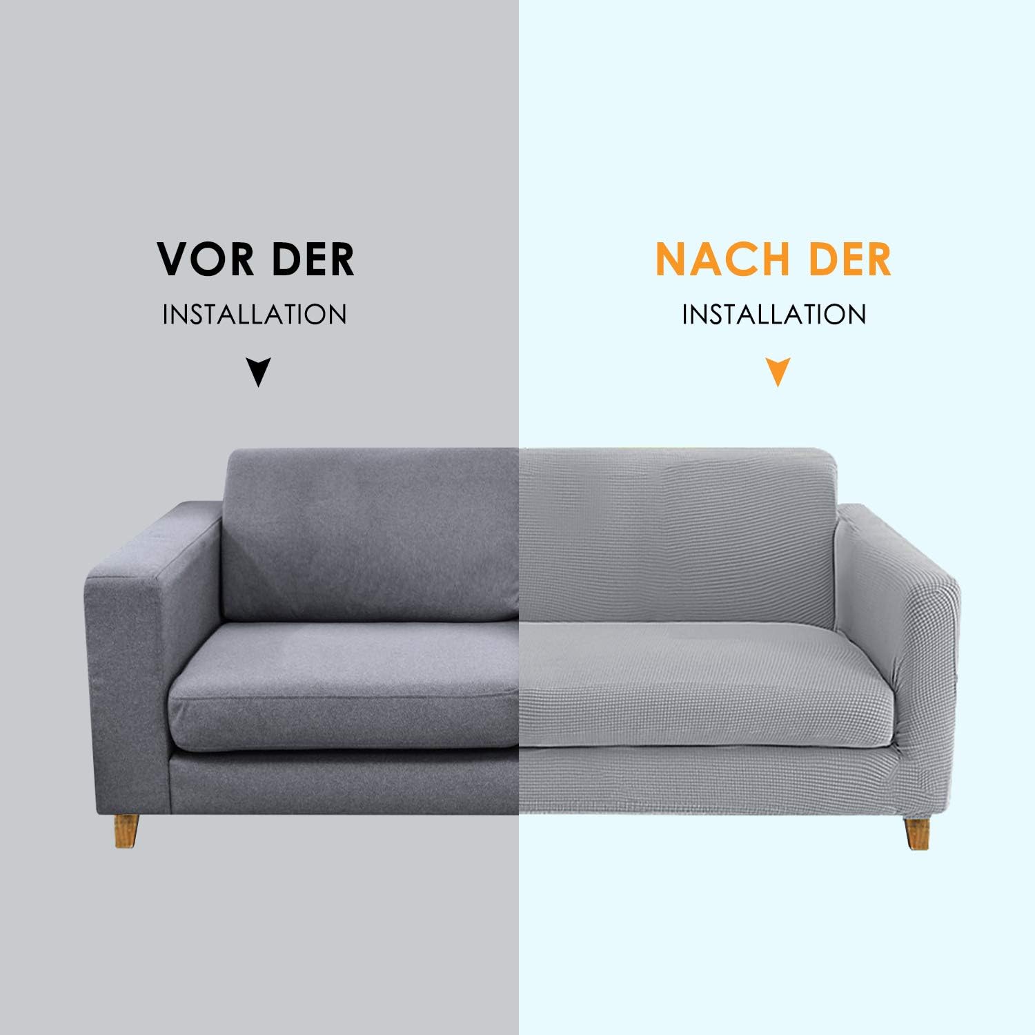 2 Places Beige Femor Housse De Canape En Tissu Polyester 130 170cm Protecteur De Coussin Lisse Couverture De Canape Decorative Couvre Canape Elastique Et Extensible Ameublement Et Decoration Decoration De La Maison Rodschinson Com