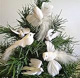 Artificial Dove set, flying, christmas, decoration, 3