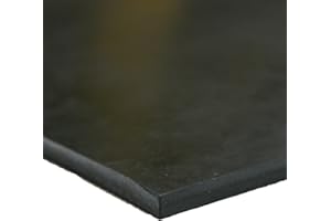 Neoprene - Commercial Grade - 70A - Rubber Sheet - 1" Thick x 6" Width x 6" Length