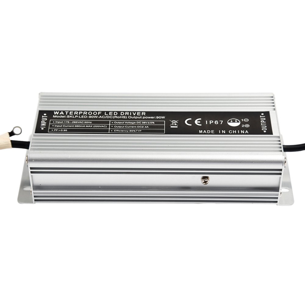AGM 60W / 90W / 180W IP67 Waterproof LED Transformer Driver Power Supply DC 36V for LED Strip Lights, Panel Light Lamp