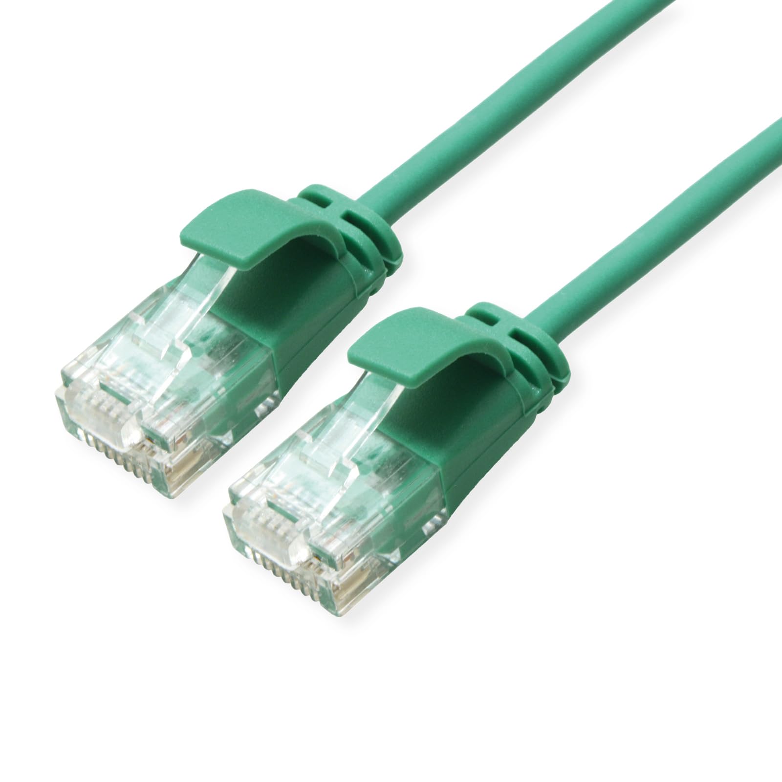 ROLINE GREEN UTP Patch Cable Cat.6A (Class EA), LSOH, slim, green, 0.3 m — image 1