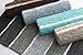 Chardin home Cordural Stripes Bath Mat, Set of 2 Bath Rugs (17x24 Inches & 21x34 Inches) | Non Slip Bathroom Rug, Machine Washable, Plush, Highly Absorbent | Ombre Dark Grey & White