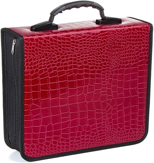 EXCEART CD-Aufbewahrungstasche 400 CDs Großraum Fall Reißverschluss