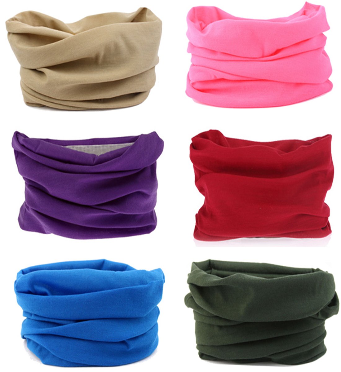 KINGREE9PCS Outdoor Headscarves, Womens and Mens Headband Headwear