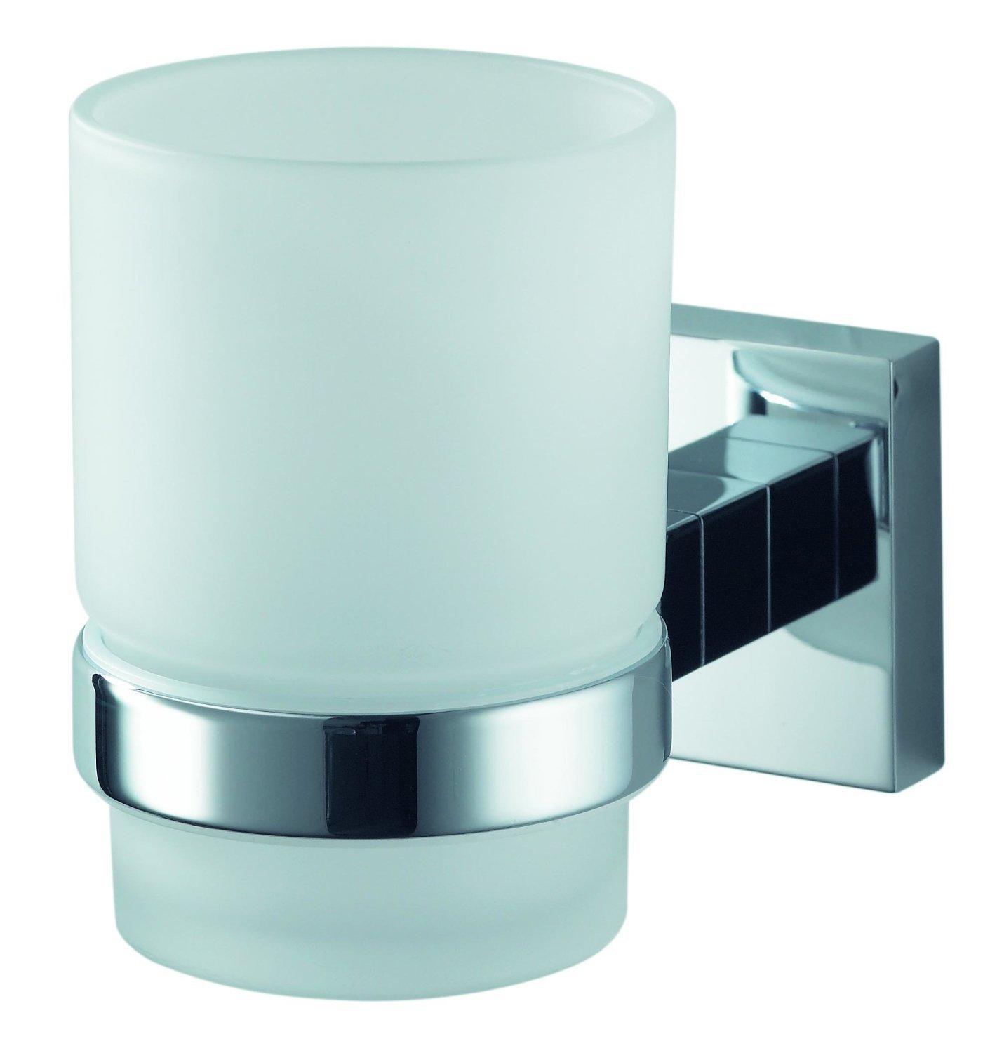 Haceka Mezzo 1115894 Stainless Steel and Zinc Alloy Glass Holder, Silver