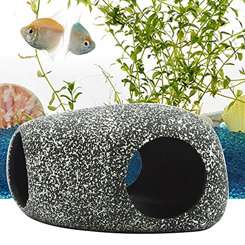 Kangkang@ Large Aquarium Fish Tank Ornament Cichlids Hiding Rocks Stone Cave Fish Tank Landscape Decoration