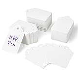 1500 Pieces Unstrung White Price Tags, Writable