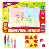 Aqua Doodle Pad Water Drawing Mat Large Board Magic Pen AquaDoodle 4 Color Develop Intelligence Sketch Learning Kids