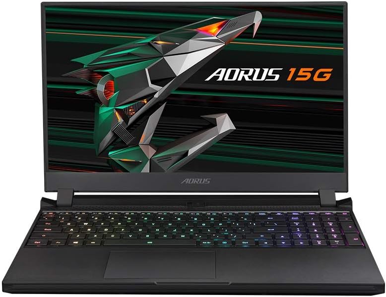 CUK AORUS 15G by Gigabyte 15 Inch Gamer Notebook (Intel Core i7, 64GB RAM, 2TB NVMe SSD, NVIDIA GeForce RTX 3080 8GB, 15.6