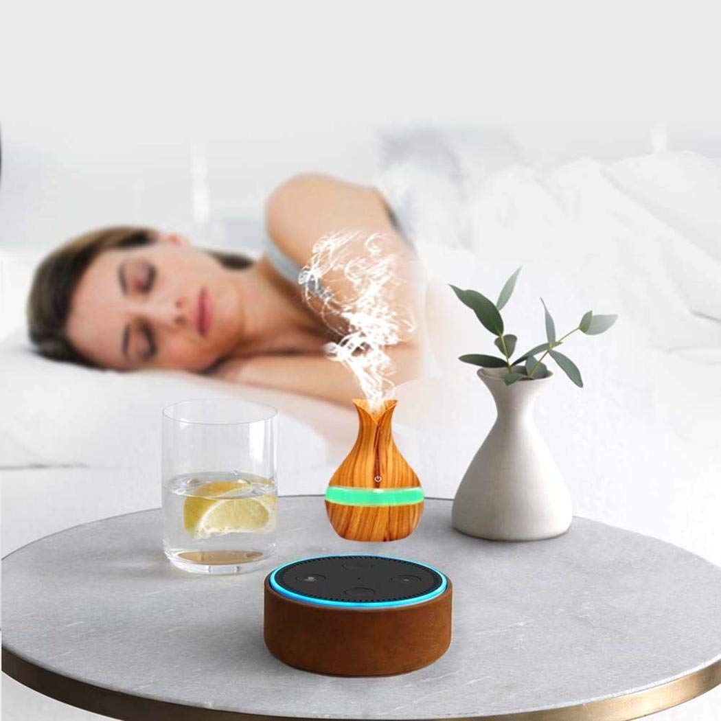 Junio1 Nuova aromaterapia umidificatore a Goccia d\'Acqua con Pallina di Legno da 300 ml Umidificatori